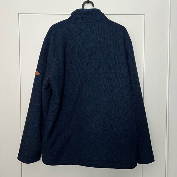 ORVIS Sweater Mens Sz M Blue 1/4 Zip Sherpa Long Sleeve Casual Outdoor Fall - Picture 7 of 12